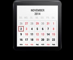 Calendar For Wear OS (Android  poster