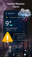 Prévisions météo:Alerte&widget capture d'écran 1