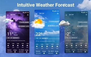 लाइव मौसम: मौसम का पूर्वानुमान पोस्टर