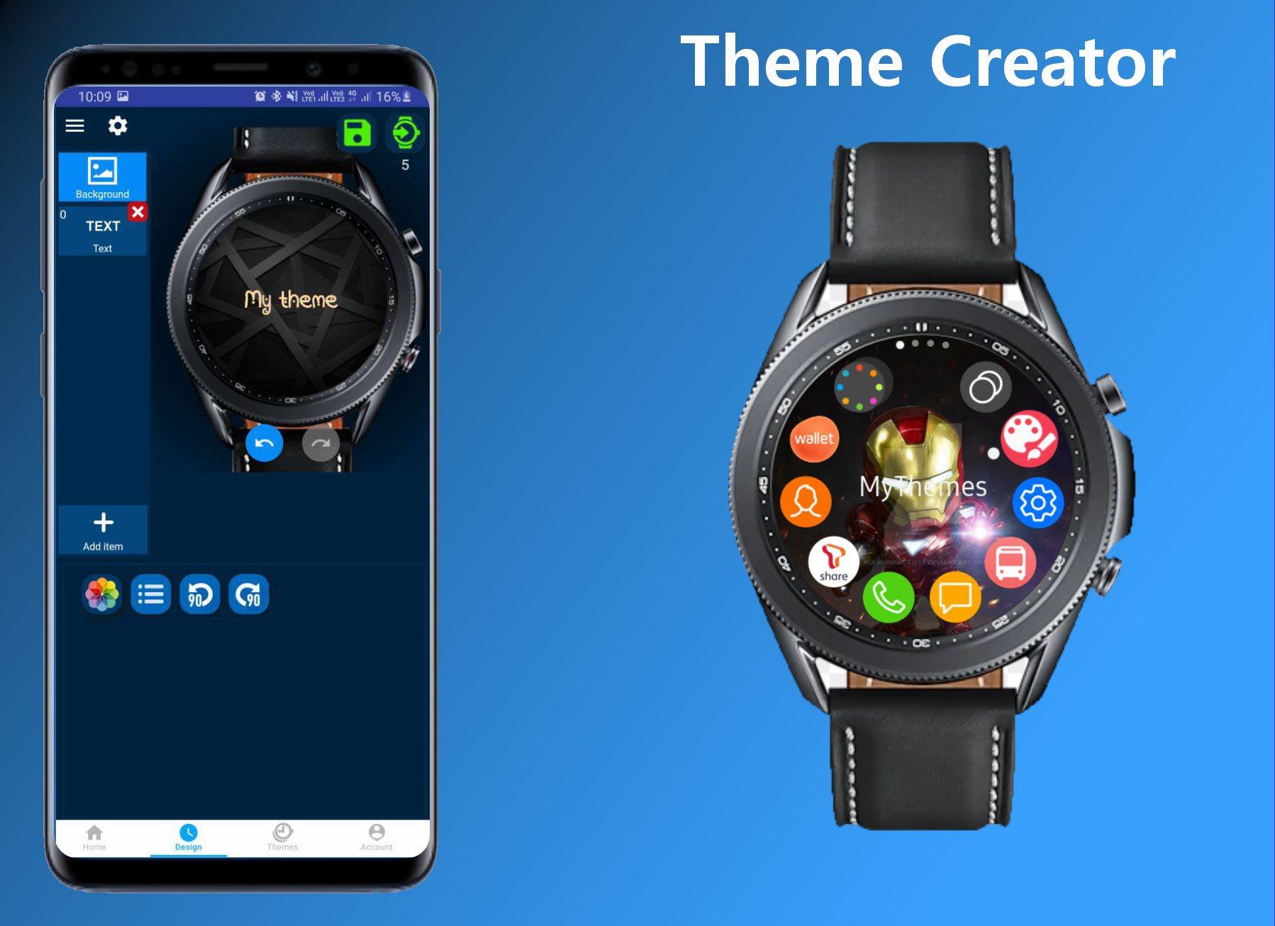 Galaxy watch apk. Лучшие приложения для Galaxy watch. Theme creator. Приложение для самсунг вотч на андроид. Creator of Samsung.