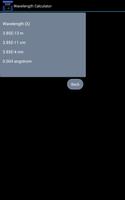 Wavelength Calculator Lite تصوير الشاشة 3
