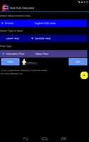 Heat duty calculator Lite تصوير الشاشة 2