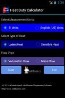 Heat duty calculator Lite Affiche