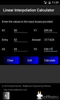 Interpolation Calculator Lite capture d'écran 1