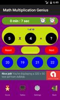 Math Multiplication Genius capture d'écran 3