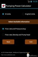 Pumping power calculator Lite постер
