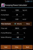 Pumping power calculator Lite capture d'écran 1