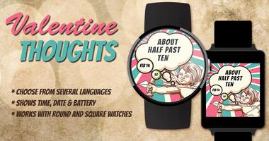 Valentine Thoughts Watch Face Affiche