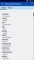 Turkmen-English Dictionary capture d'écran 1