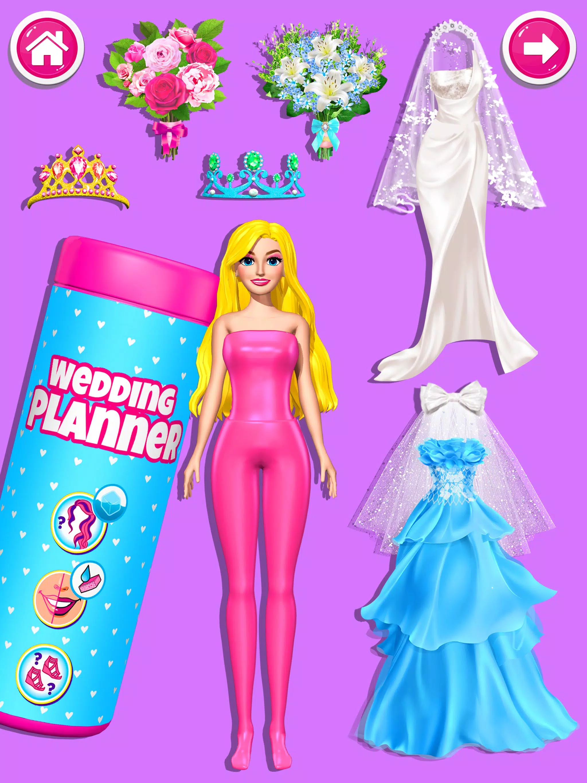 Play Barbie Wedding Planner game free online