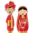 Indian Wedding Invitation card, wedding stickers
