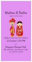 Indian Wedding Invitation card, wedding stickers Affiche