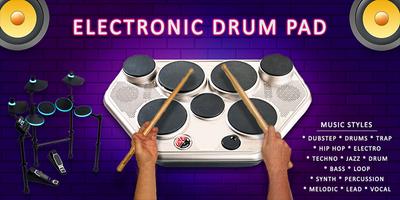 Electro Music Drum Pads Affiche
