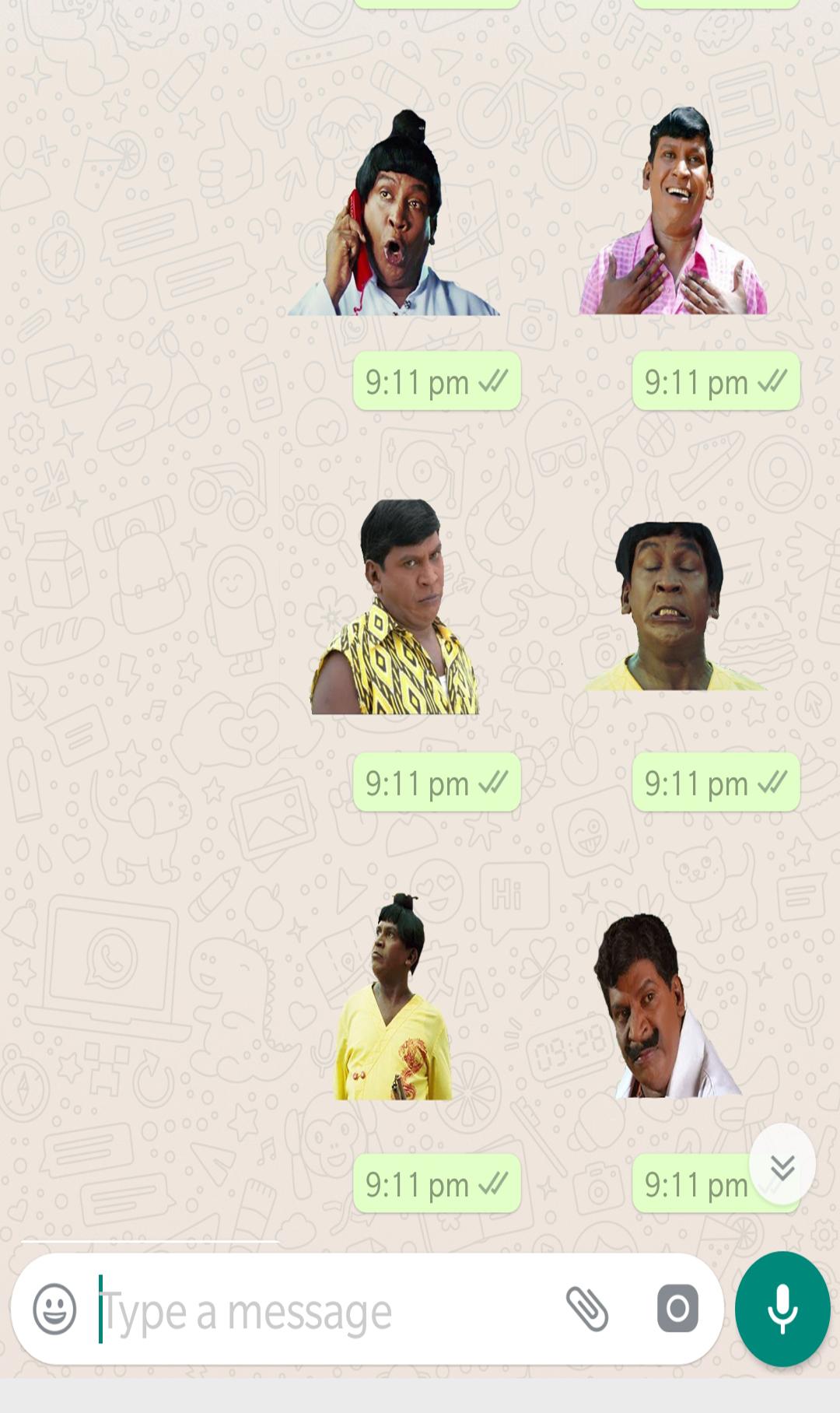 Funny reaction stickers whatsapp