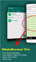 WhatsRecover Pro: Deleted Messages & Save Status الملصق