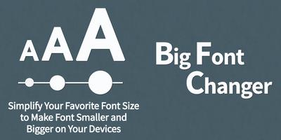 Big Font Affiche