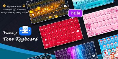 Fancy Stylish Fonts Keyboard penulis hantaran