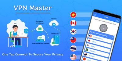 Easy VPN Master - All Country Unlimited VPN Proxy Ekran Görüntüsü 1