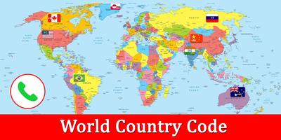 Country Codes : World Dialling Code Poster