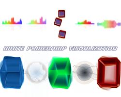 WHITE POWERAMP VISUALIZATION โปสเตอร์