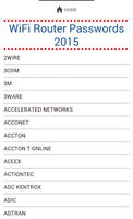 WiFi contraseñas Router 2015 captura de pantalla 1