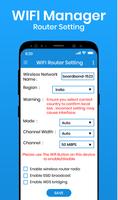 Wifi Manager - Router settings capture d'écran 3
