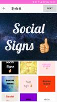 Social Signs: Social Media Message Maker पोस्टर