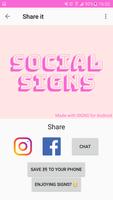Social Signs: Social Media Message Maker स्क्रीनशॉट 1
