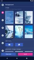 Winter Snow Clock Wallpaper Cartaz