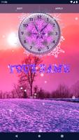 Frozen Winter Analog Clock screenshot 2