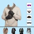 Men Winter Jacket Photo Frame