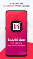 Write Indonesian Text on photo الملصق