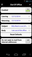 Out of Office (Lotus Notes) syot layar 1