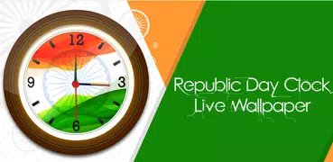 Republic Day Clock Live Wallpaper