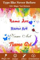 Name Art Affiche