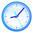 Reloj mundial y widget icono