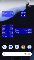 Relógio Mundial & Widget Cartaz