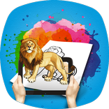 Magic Coloring books: Land Animals - Magic Book