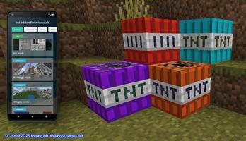 tnt addon for minecraft الملصق