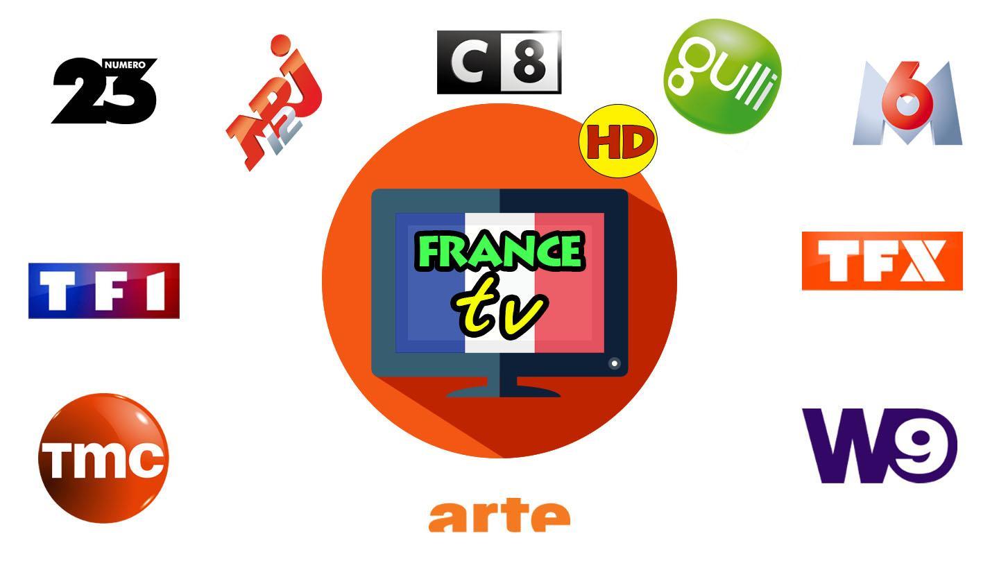 French tv channels. TNT channel. C8 TV France. TNT France.
