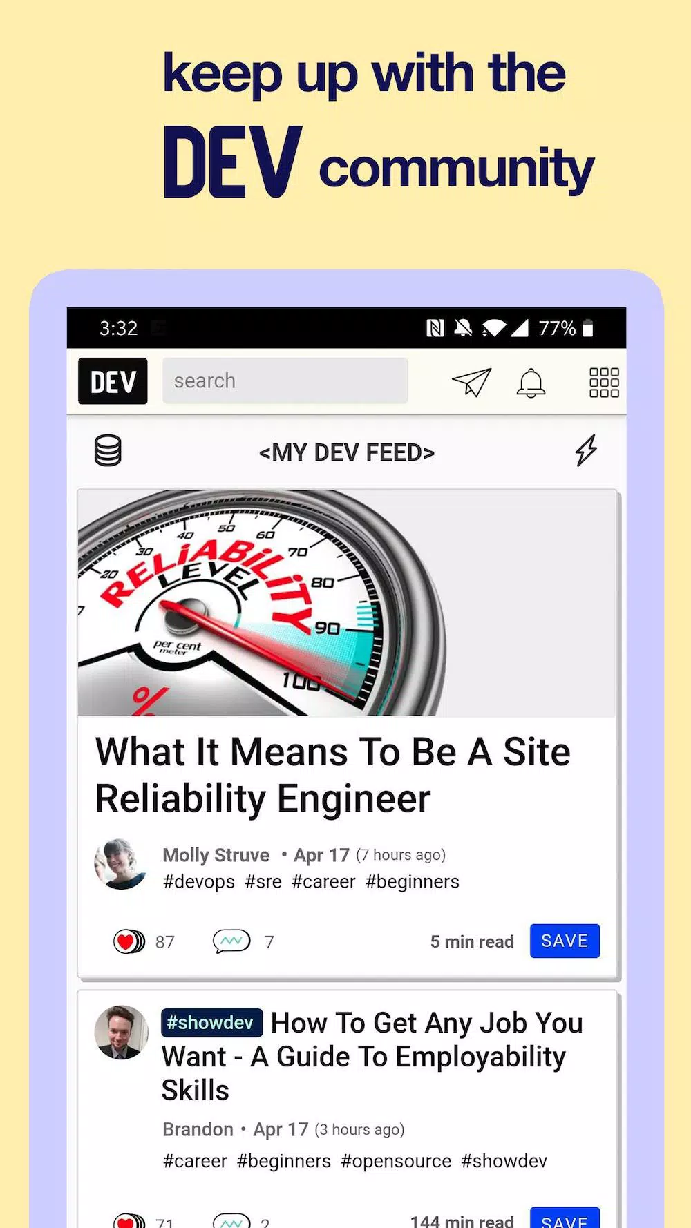 Dev community apk for android download