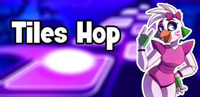 Chica Tiles Hop Security الملصق