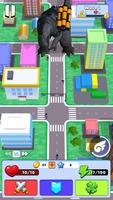 Idle Kaiju 3D: City Defense تصوير الشاشة 1