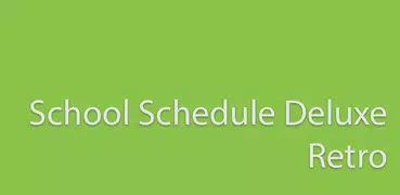 School Schedule Deluxe Retro