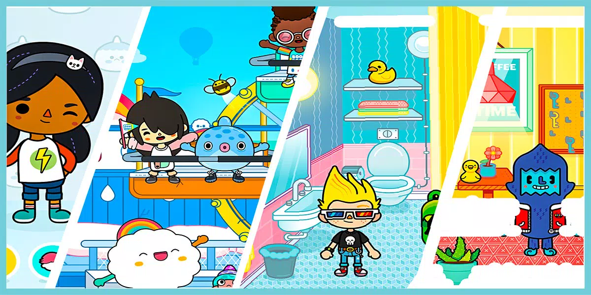 Toca life World characters in Gacha Life 