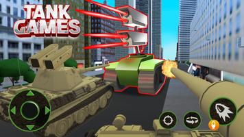 Tank Games: Merge Warzone Army Affiche