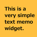 APK Text Memo Widget