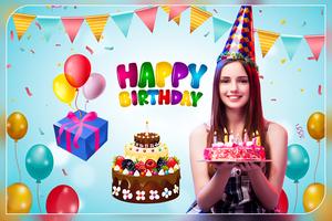 Birthday Photo Frame Affiche