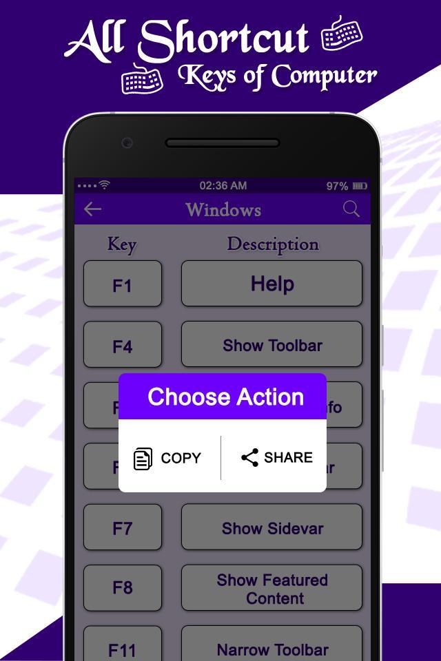 Computer Shortcut Keys for Android - APK Download