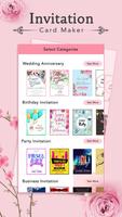 Invitation Card Maker captura de pantalla 1